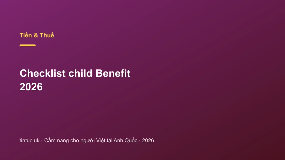 Checklist Child Benefit 2026