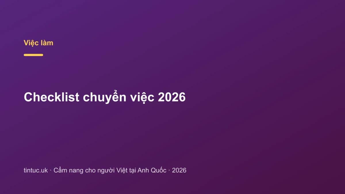 Checklist Chuyển việc 2026