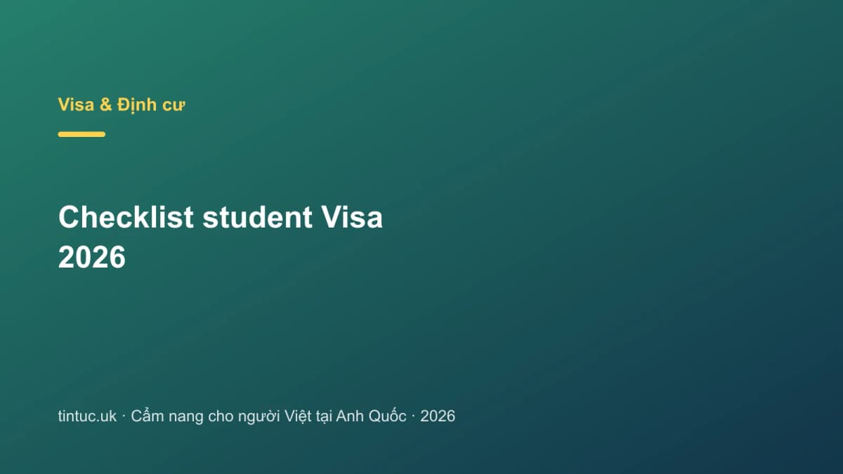 Checklist Student Visa 2026