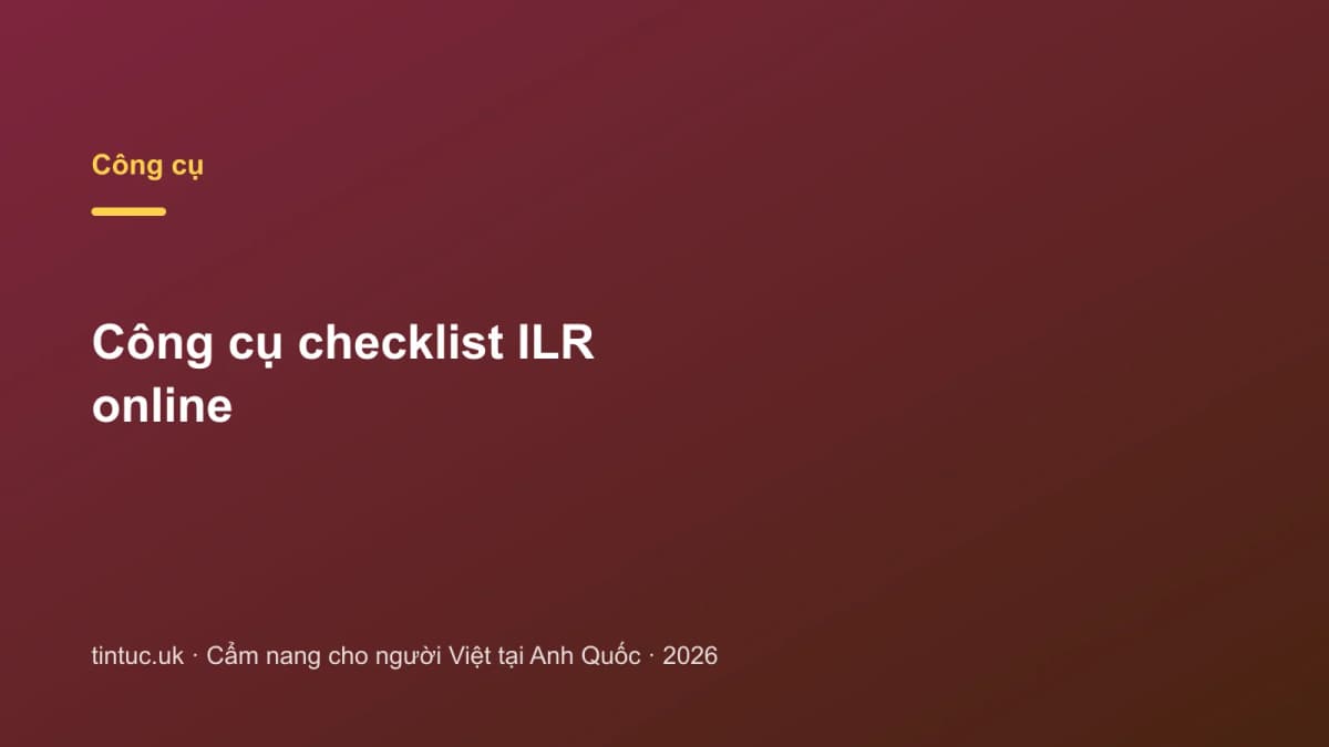 Công cụ checklist ILR online