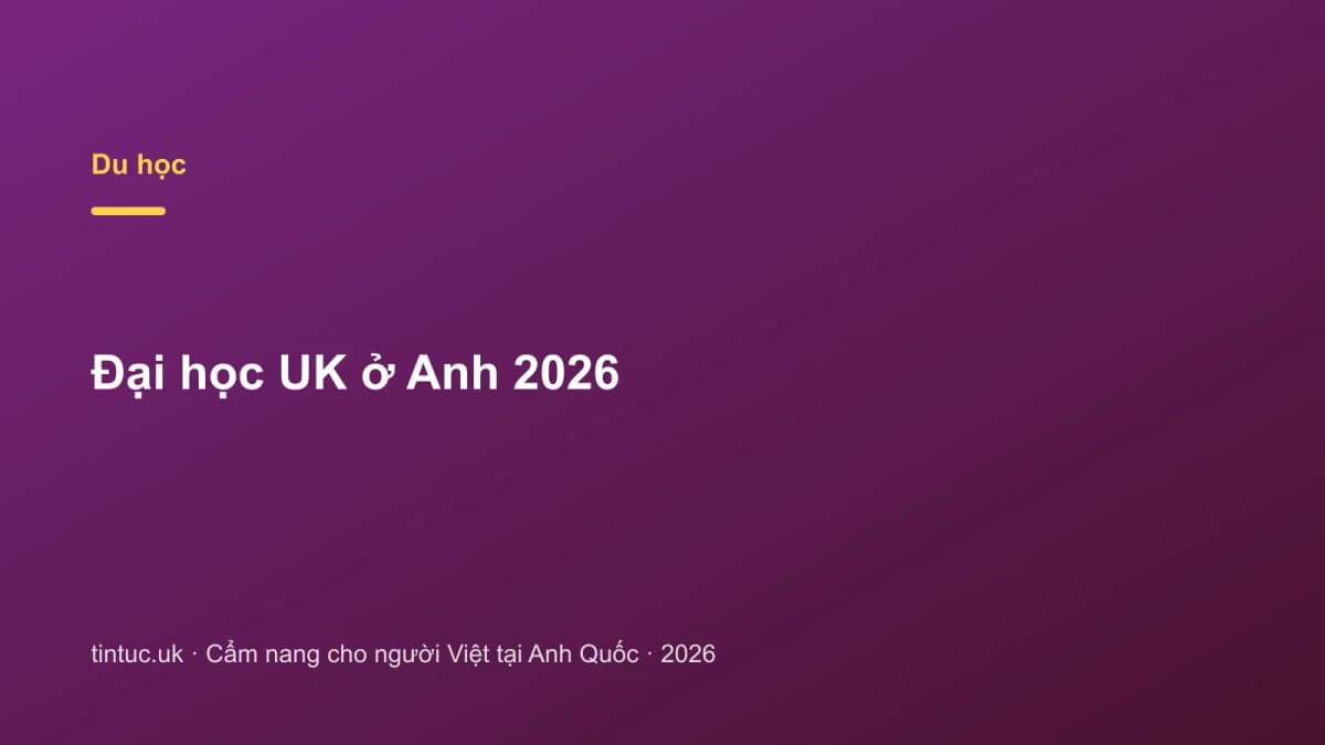 Đại học UK ở Anh 2026