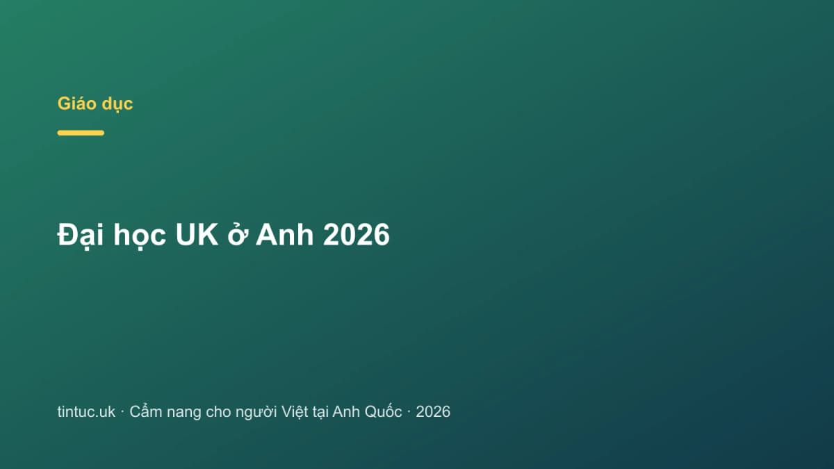 Đại học UK ở Anh 2026
