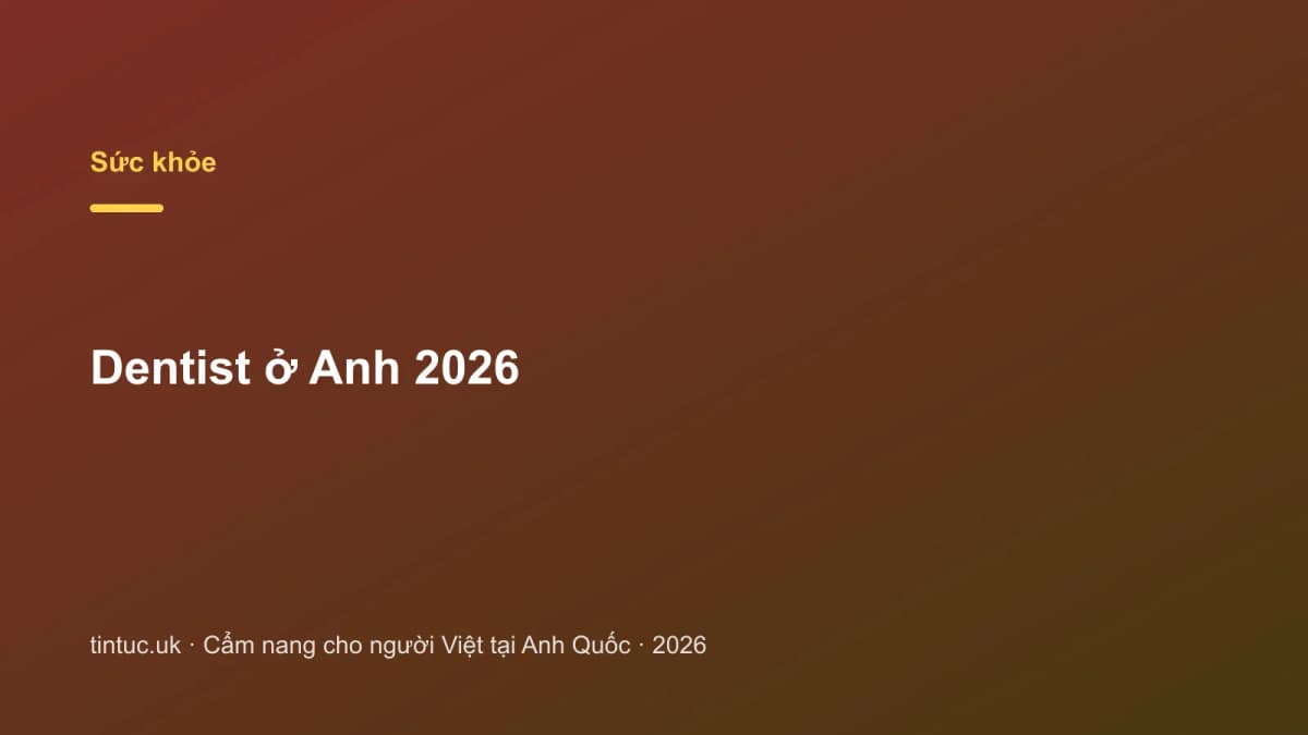 Dentist ở Anh 2026