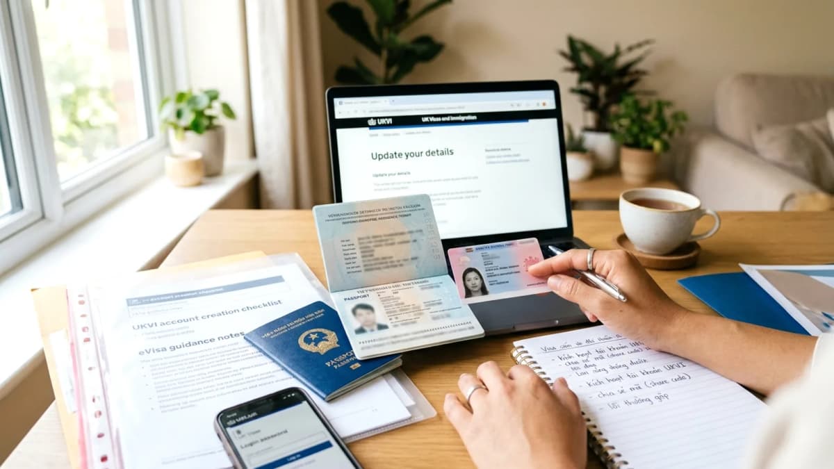 eVisa thay BRP 2026: kích hoạt tài khoản UKVI, share code và các lỗi người Việt hay gặp