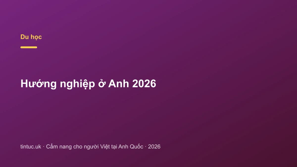 Hướng nghiệp ở Anh 2026