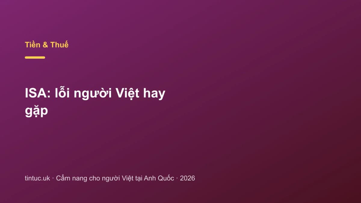 ISA: Lỗi người Việt hay gặp