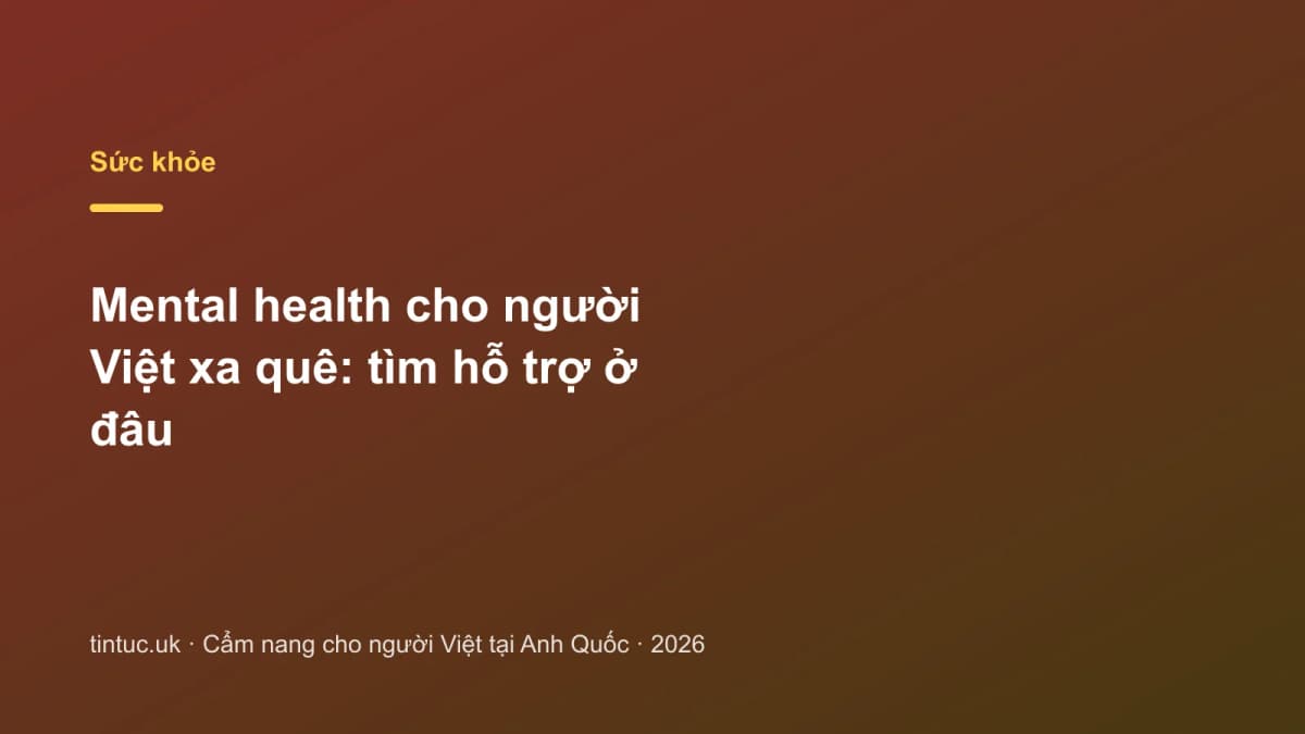 Mental health cho người Việt xa quê: Tìm hỗ trợ ở đâu