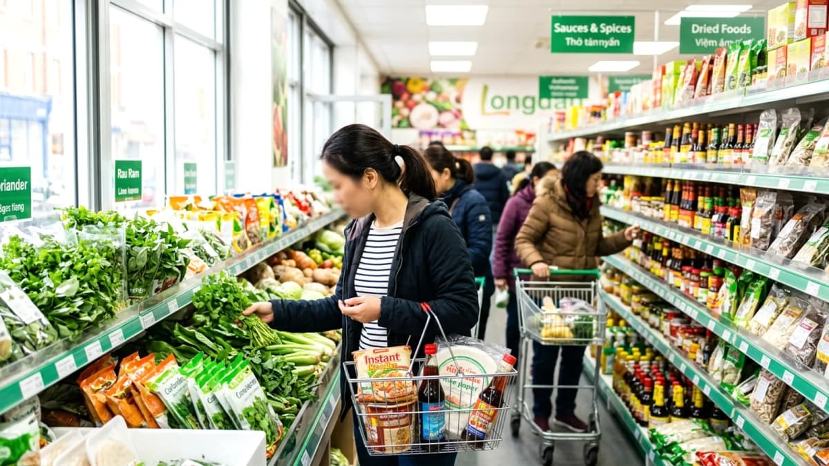 Mua đồ Việt ở Anh: Longdan và bản đồ chợ Việt - Á từ London tới Manchester