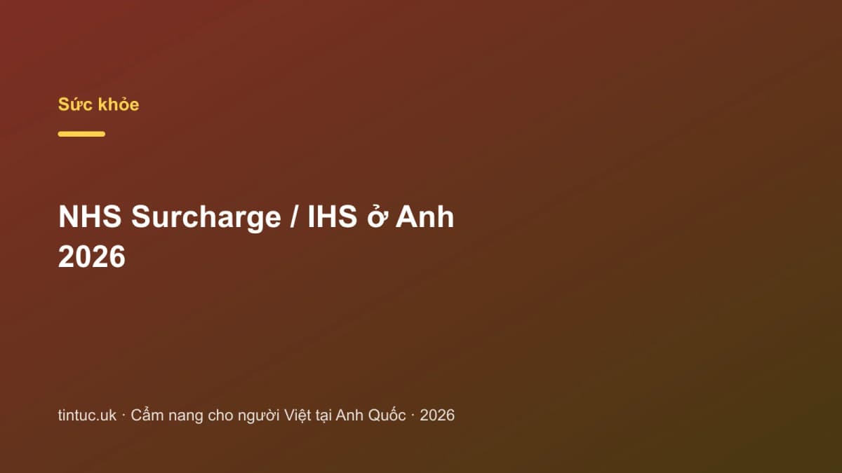 NHS Surcharge / IHS ở Anh 2026