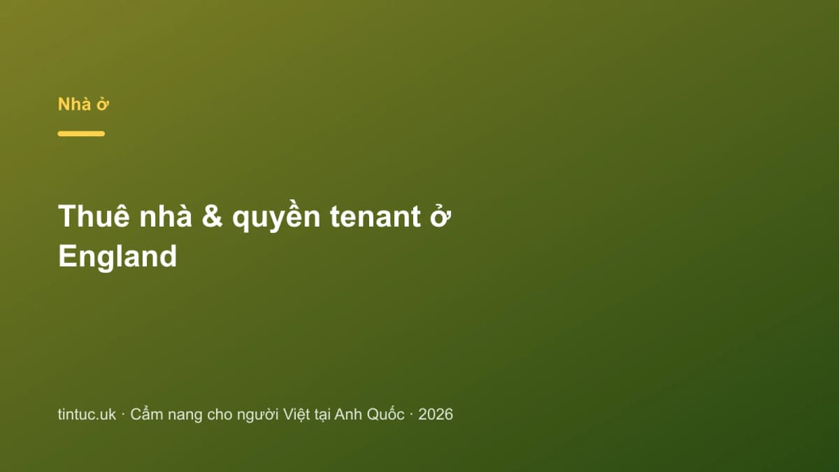 Thuê nhà & quyền tenant ở England