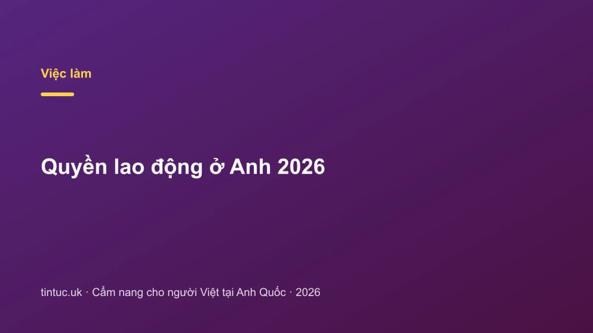 Quyền lao động ở Anh 2026