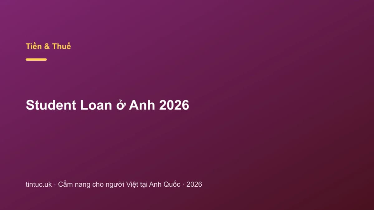 Student Loan ở Anh 2026