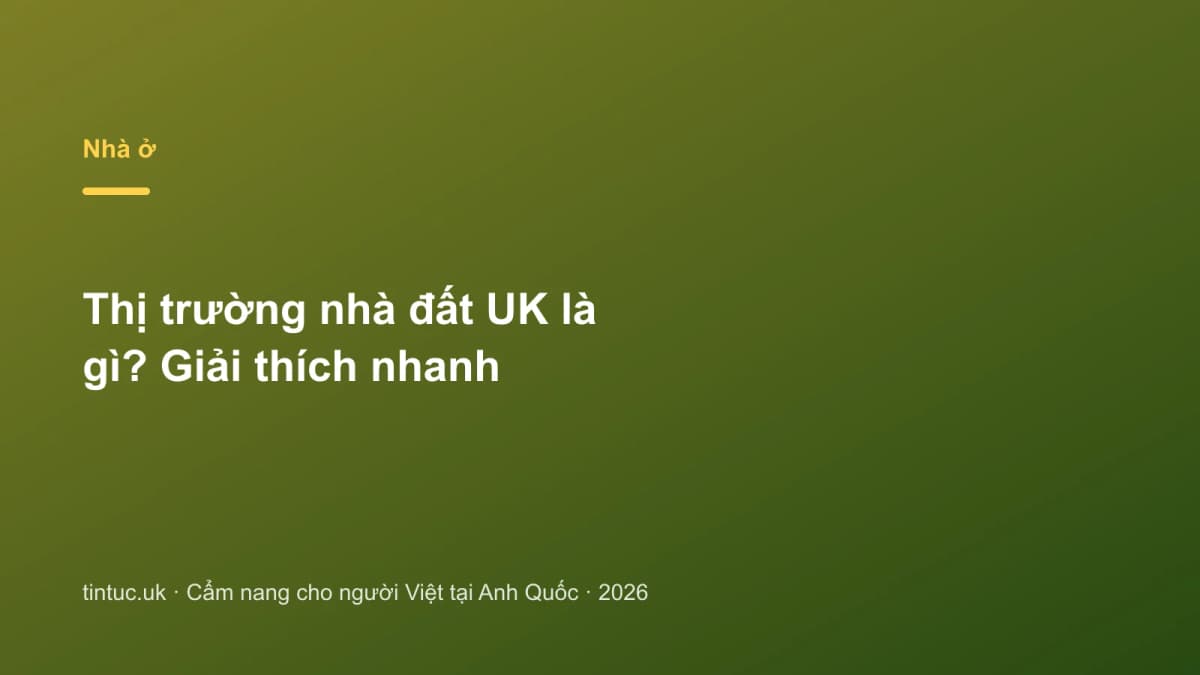 Thị trường nhà đất UK là gì? Giải thích nhanh