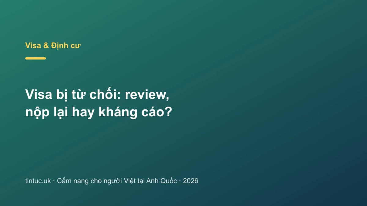 Visa bị từ chối: Review, nộp lại hay kháng cáo?