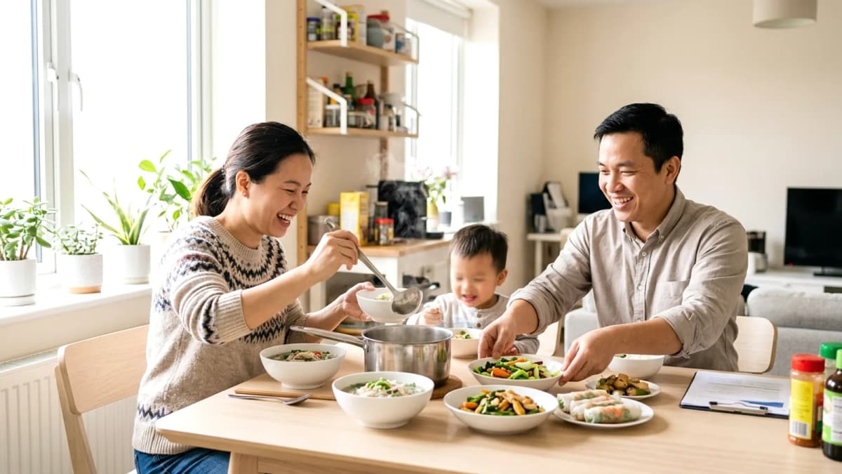 Xây dựng tổ ấm hạnh phúc xa quê hương