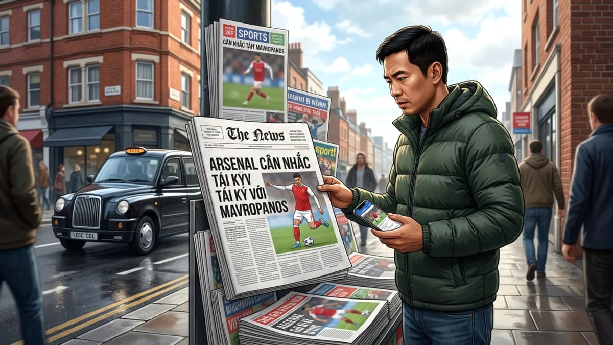 Arsenal có thể tái ký hợp đồng với cựu hậu vệ Konstantinos Mavropanos