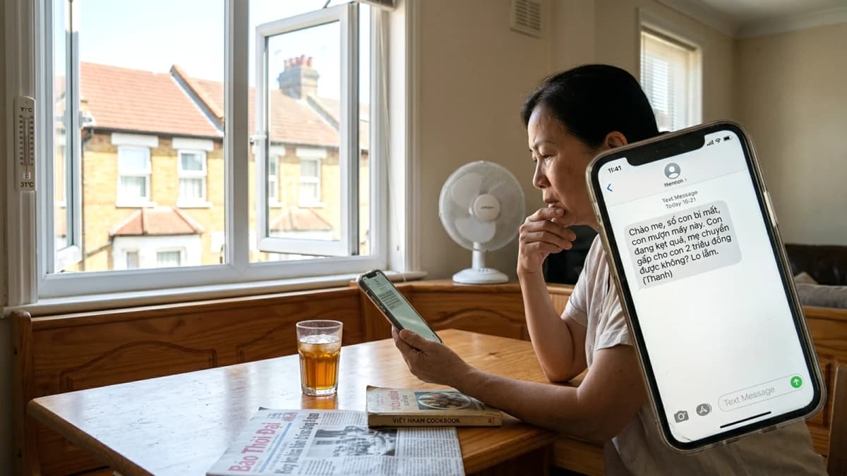 Cảnh báo lừa đảo tin nhắn 'Chào mẹ/bố' biến thể mới giữa đợt nóng tại Anh