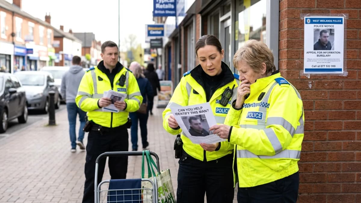 Cảnh sát Tây Midlands kêu gọi nhận diện người đàn ông liên quan vụ trộm tại Birmingham