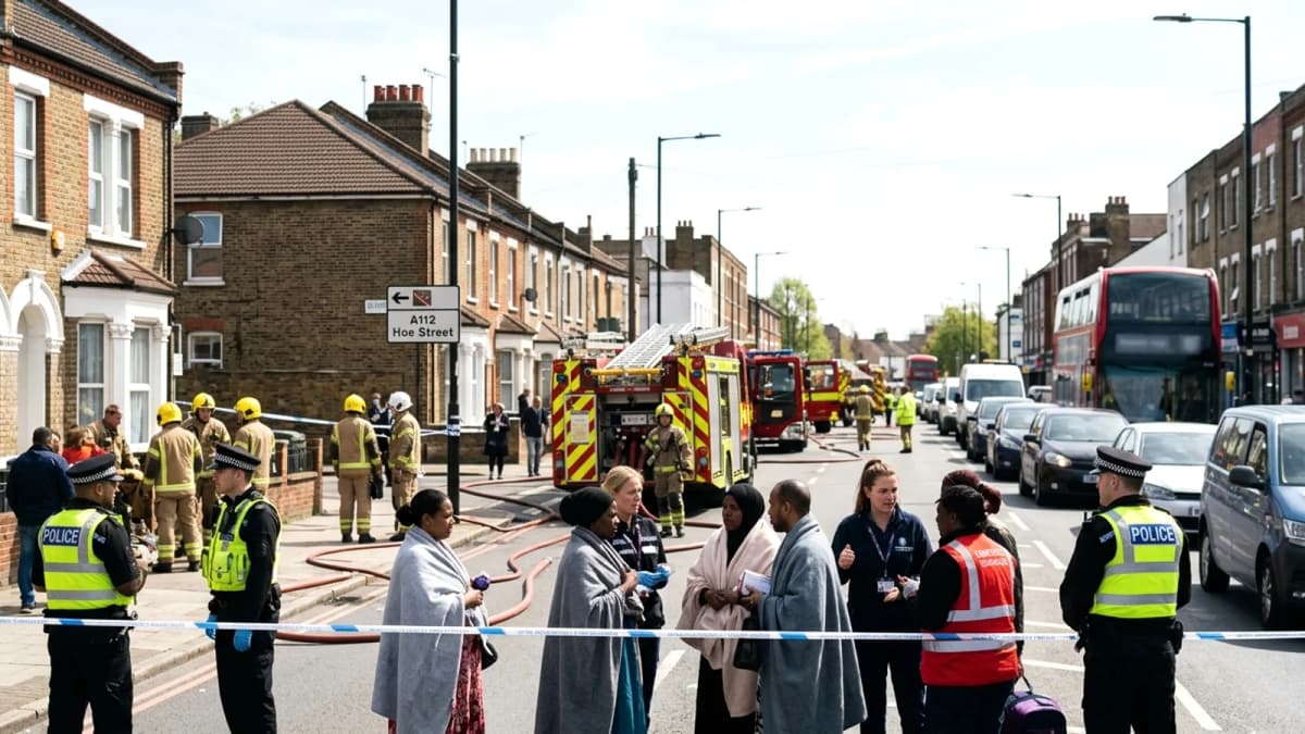 Cháy lớn tại Walthamstow, Đông Bắc London: Hàng trăm người sơ tán, giao thông tê liệt