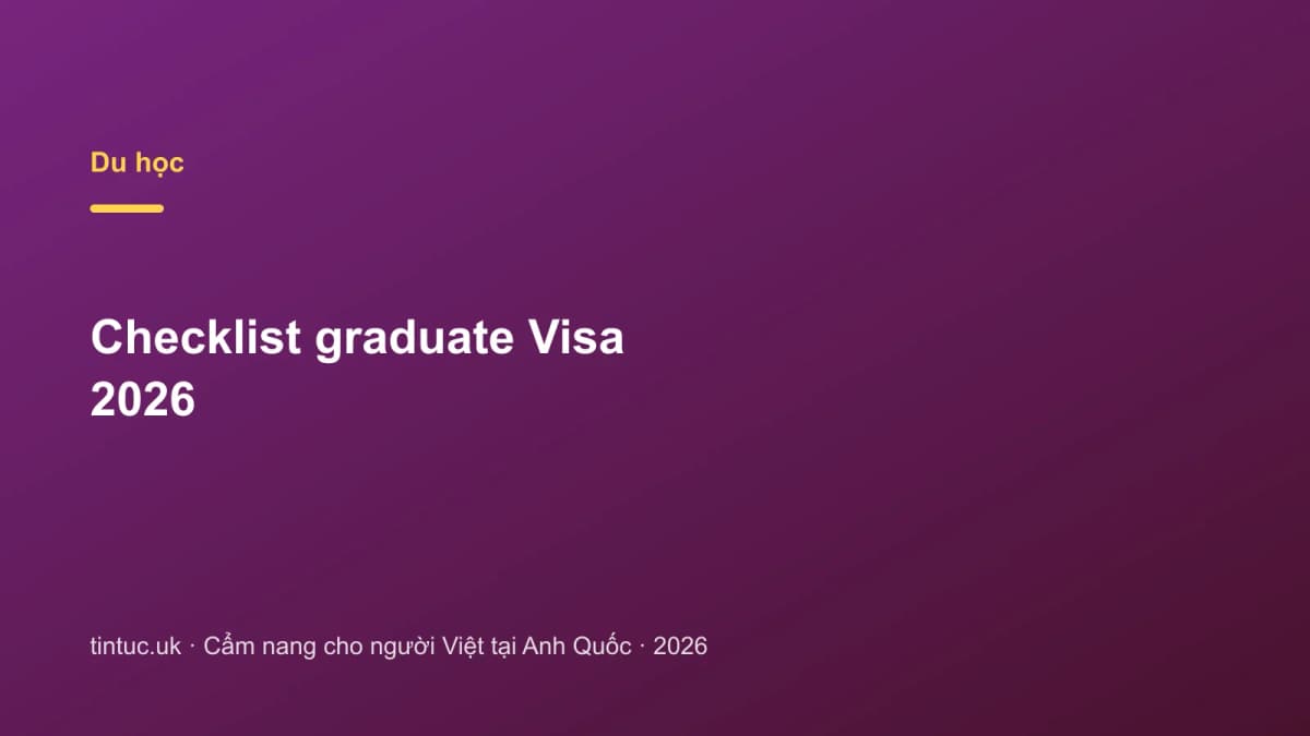 Checklist Graduate Visa 2026