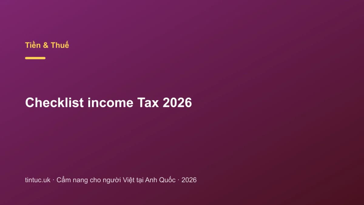 Checklist Income Tax 2026