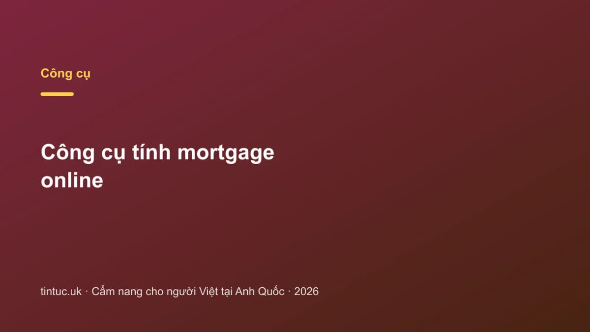 Công cụ tính mortgage online