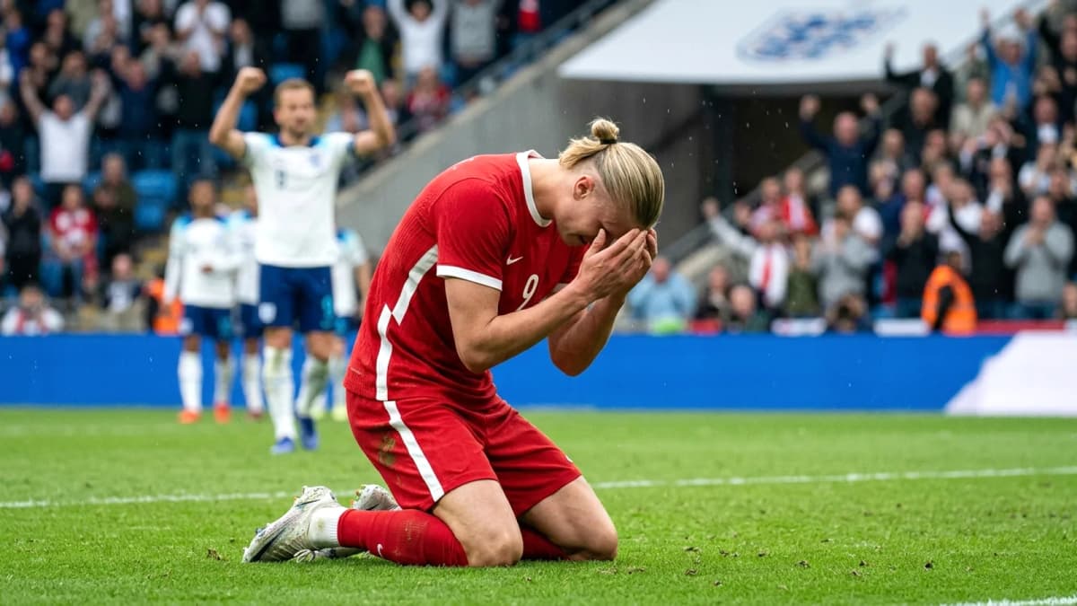 Erling Haaland bày tỏ sự thất vọng sau khi Na Uy bị loại khỏi World Cup bởi Anh