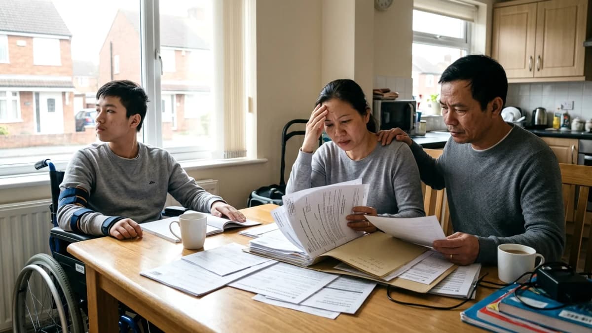 Gia đình tại Anh vật lộn chứng minh con trai khuyết tật không thể làm việc