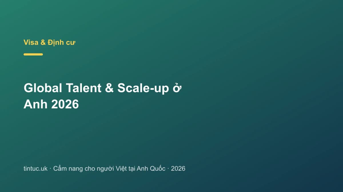 Global Talent & Scale-up ở Anh 2026