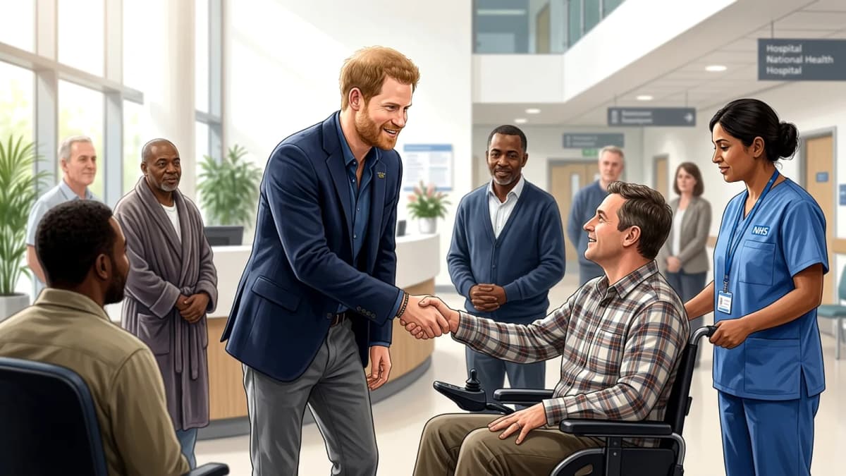 Hoàng tử Harry thăm bệnh viện ở Birmingham, đánh dấu một năm Invictus Games