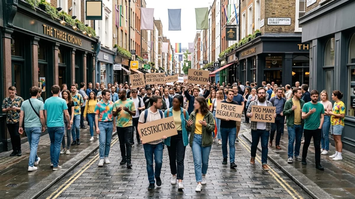 Phố Old Compton ở Soho: Lễ hội Pride "tệ nhất từ trước đến nay" do quy định siết chặt