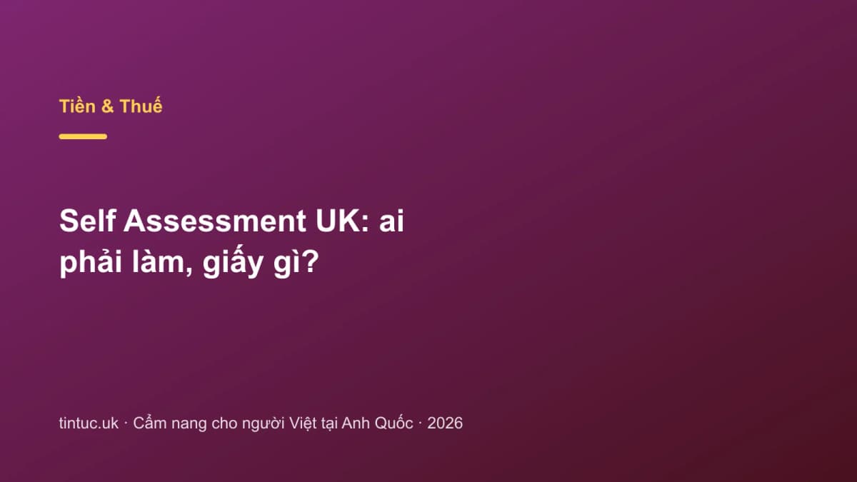 Self Assessment UK: Ai phải làm, giấy gì?