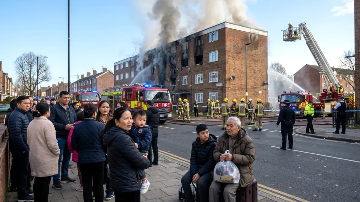Vụ cháy nghiêm trọng tại Walthamstow, Đông London: Cư dân sơ tán, 125 lính cứu hỏa được điều động